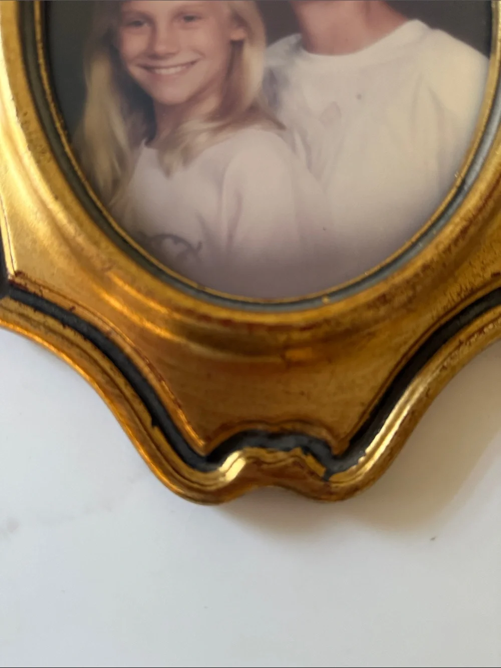 Vintage Gilded Gold Frame Non-glare Glass